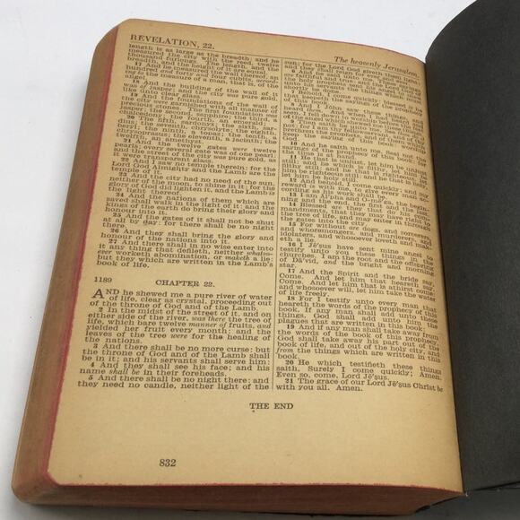 Antique English Bible Old and New Testament King James Version - Picture 9 of 9